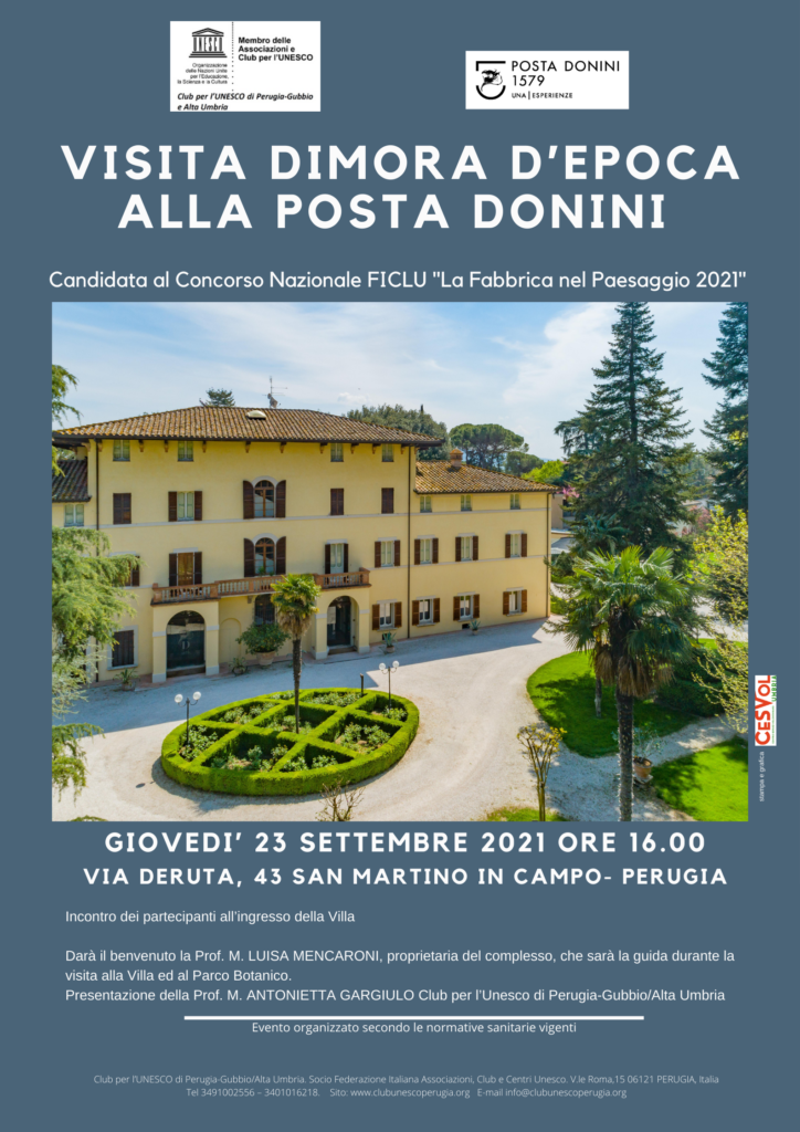 VISITA DIMORA D’EPOCA ALLA POSTA DONINI 